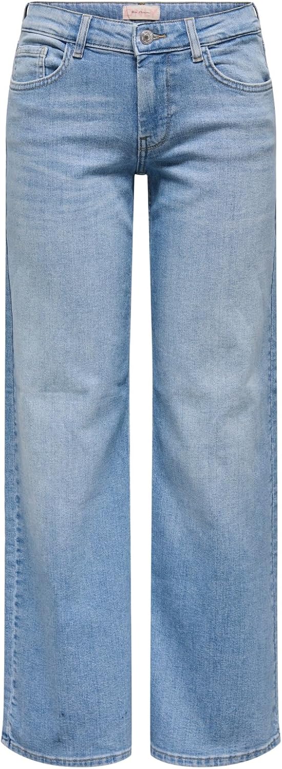 Detalle de ONLY Damen Wide Leg Jeans ONLJudy – Hüftjeans mit weitem Bein