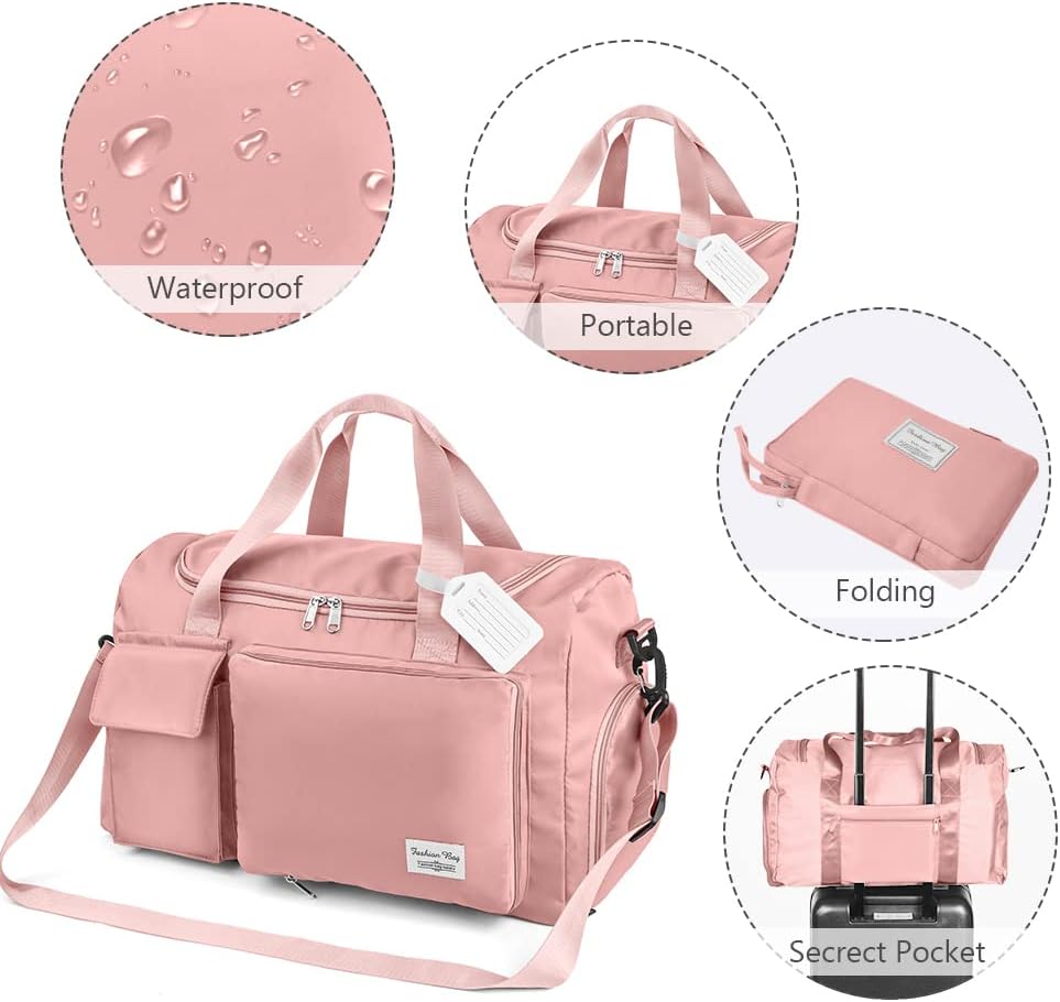 Thumbnail 5 de Duffel Bag Foldable Weekend Holdall with Wet Pocket