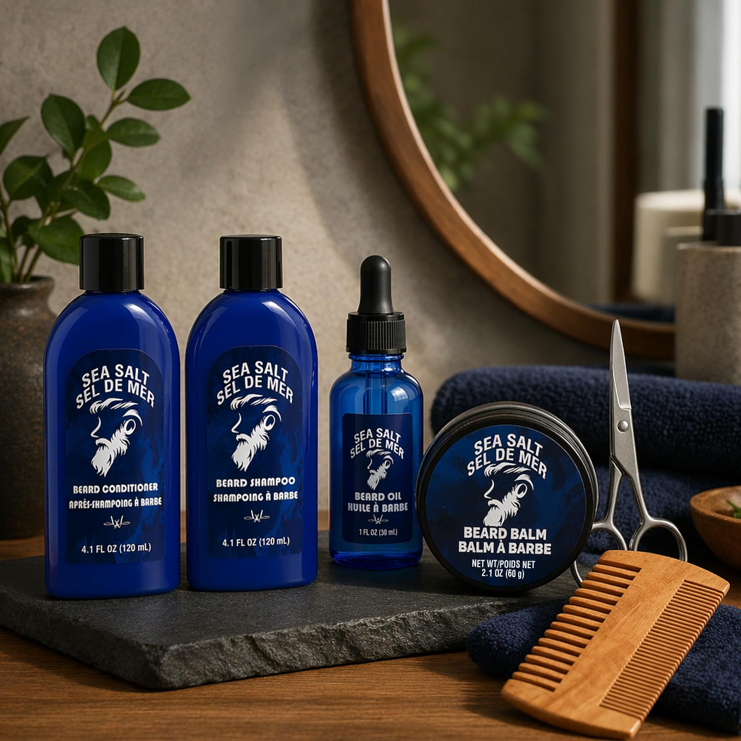 Detalle de Rinse & Robust Beard Care Kit, 6-Piece