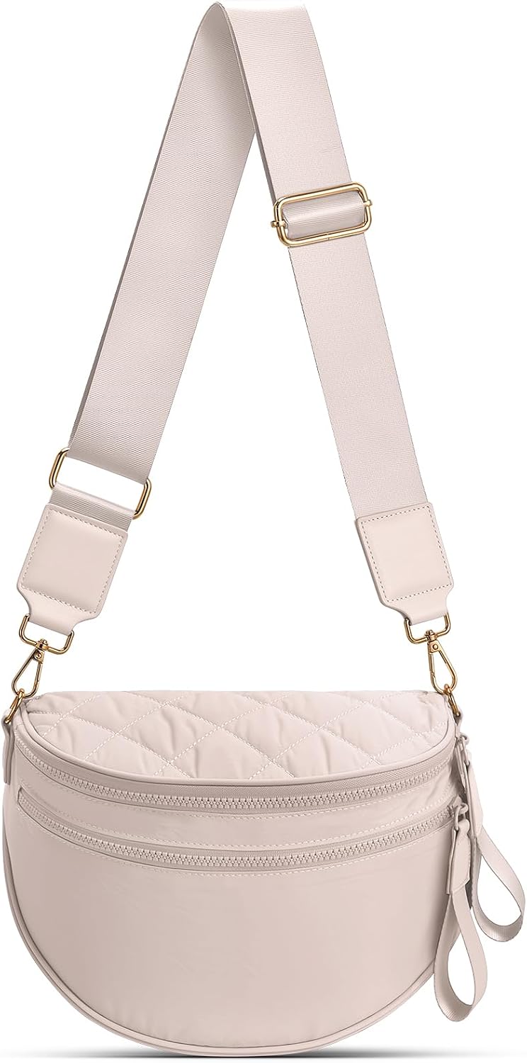 Detalle de oscaurt Puffer Crossbody Bag: Spacious, Expandable Bum Bag for Women