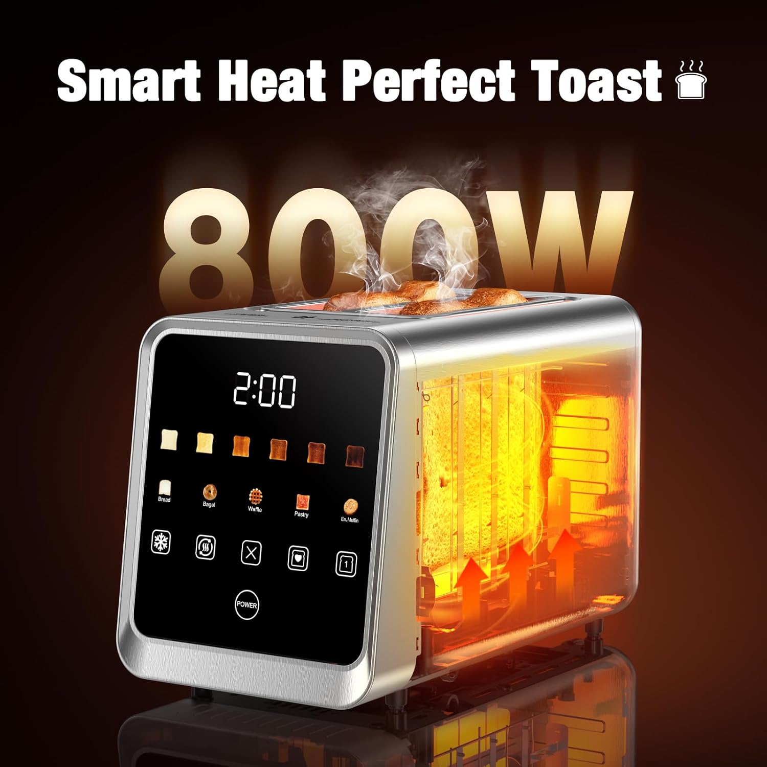 Thumbnail 6 de Smart Toaster 2-Slice Digital Toaster