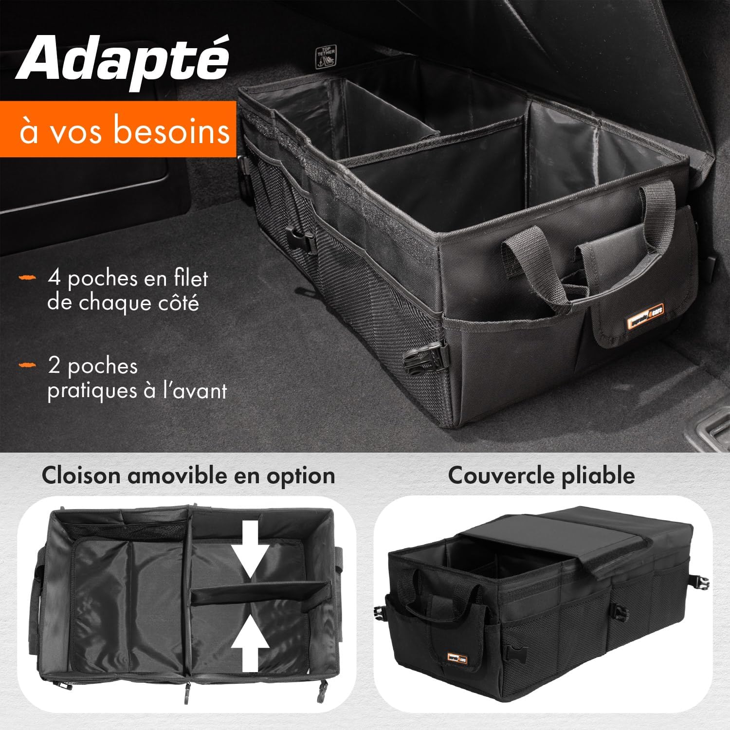 Thumbnail 2 de upgrade4cars Organisateur de Coffre Voiture Pliable