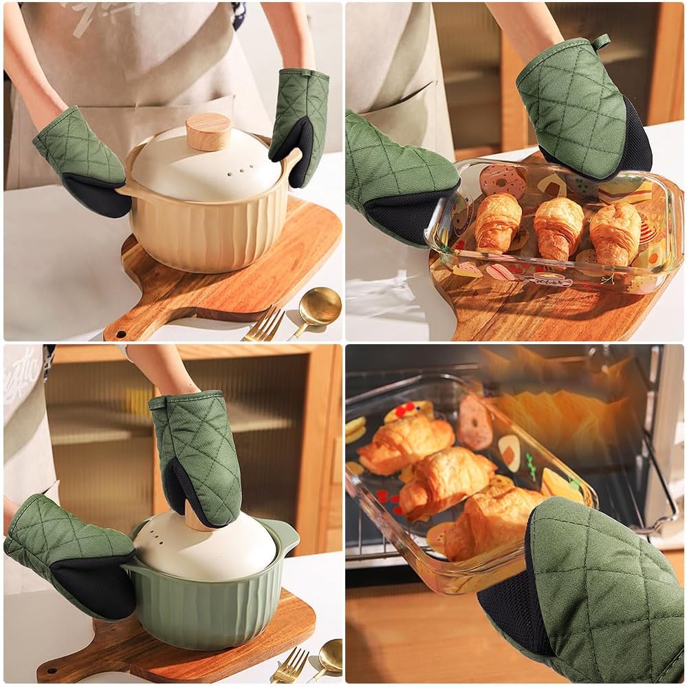 Thumbnail 6 de AUAUY M1-3507172 miniugnsvantar, 2-pack med halkfri yta och värmetålighet till 220 °C