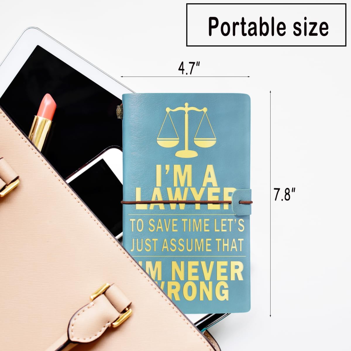 Detalle 2 de Muzuis Lawyer Journal, Embossed Leather