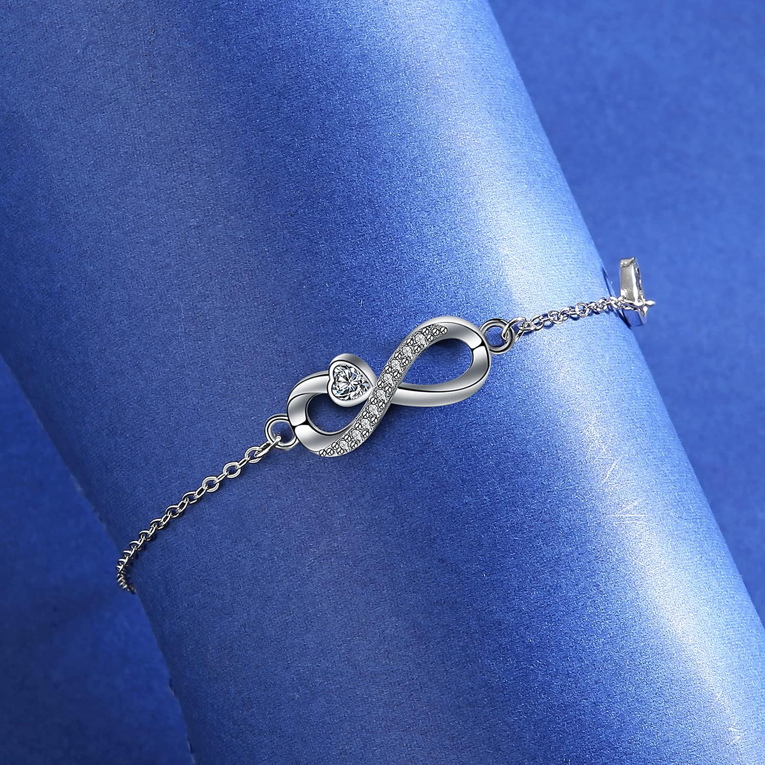 Thumbnail 6 de Arrebol Unendlichkeit Armband Damen 925 Sterling SILBER Infinity Armband