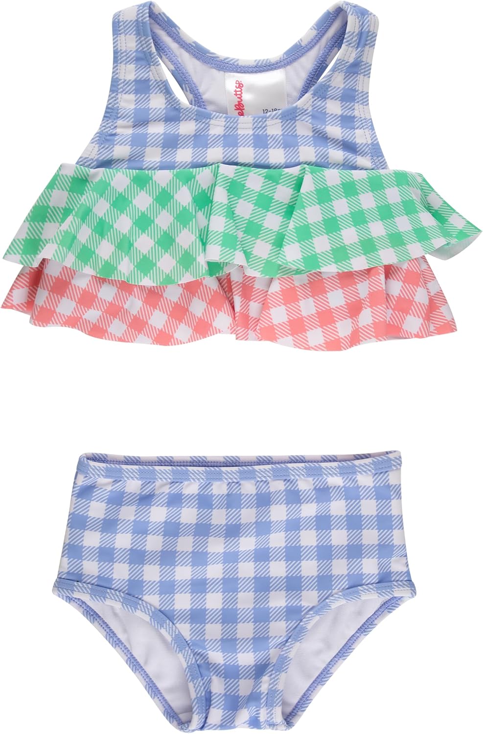 Detalle 2 de RuffleButts Girls' Bikini Swimsuit, UPF 50+