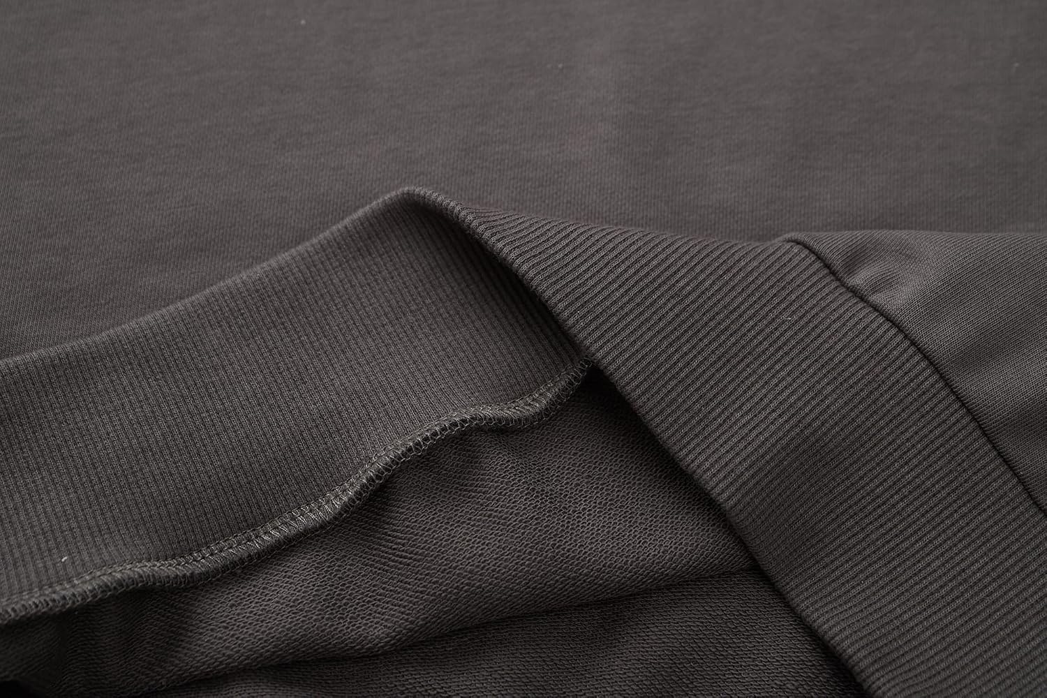 Detalle 2 de VEIISAR Herren-Sweatshirt mit Rundhalsausschnitt (Basic Pullover, Langarm) – weich & pflegeleicht