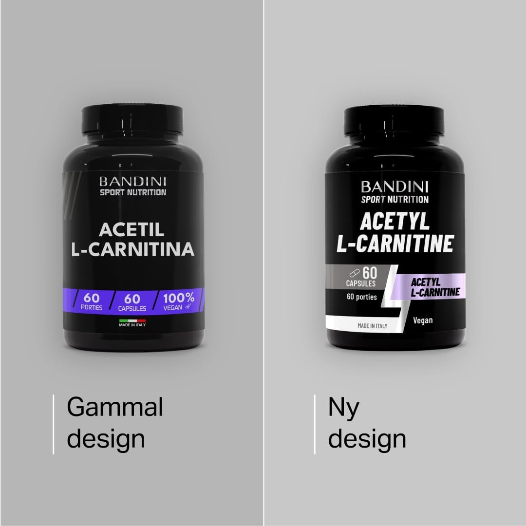 Detalle 2 de BANDINI Acetyl L-Carnitine 1000 mg, veganistische capsules, 60 stuks