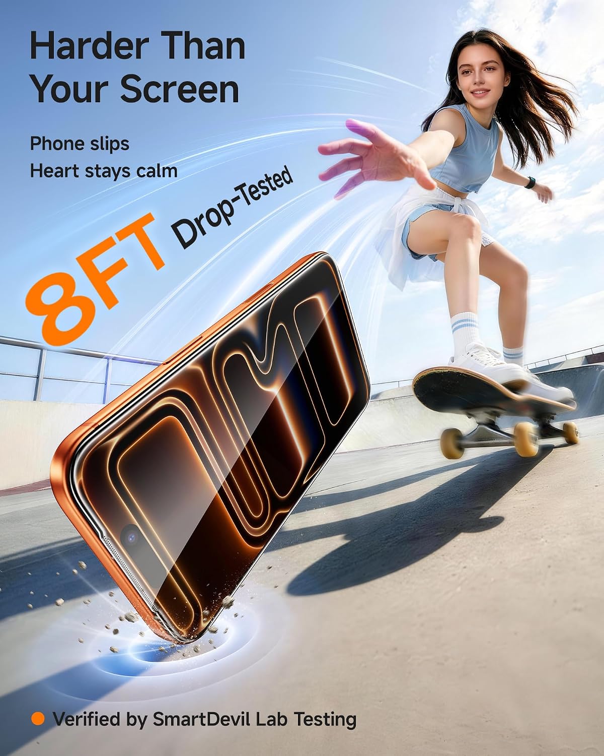 Thumbnail 2 de SMARTDEVIL US-SBHG3-KK9-17Pro Tempered Glass Screen Protectors, 3-Pack