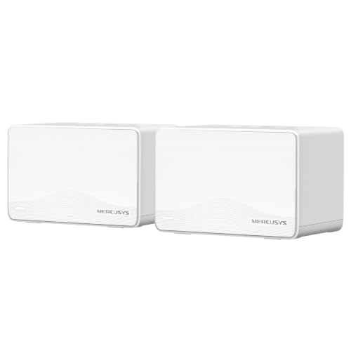 Detalle 2 de Mercusys Halo H25BE (2-Pack): Sistema WiFi Mesh 7 para casa grande con cobertura de 460 m²