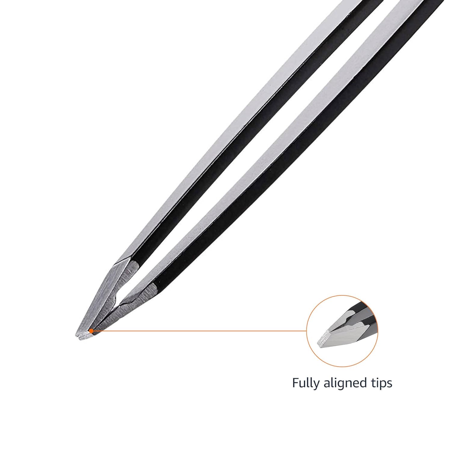 Detalle de Amazon Basics Professional Stainless Steel Tweezers, 4-pack ✂