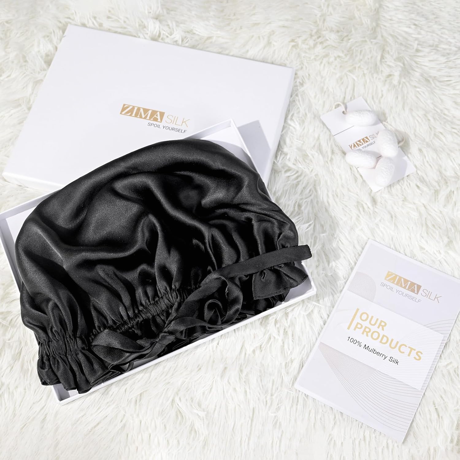 Thumbnail 6 de ZIMASILK Mulberry silk hair bonnet, 21–23 in