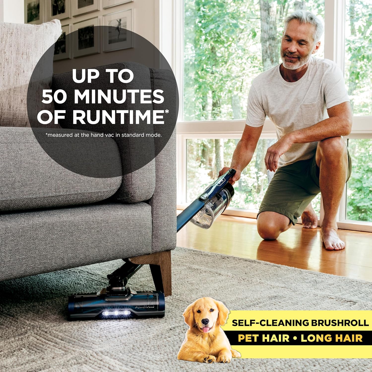 Detalle de Shark IZ363HT cordless vacuum with HEPA filter