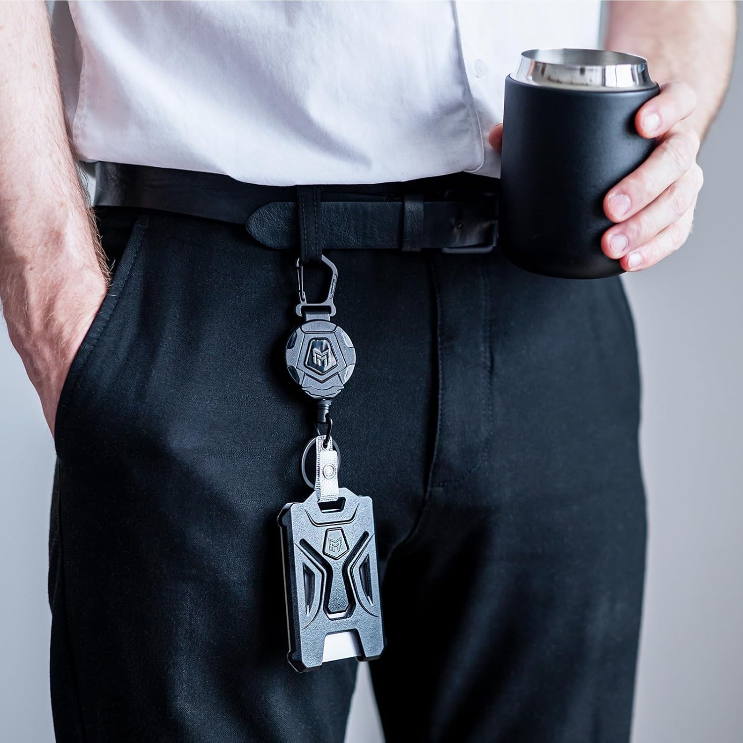 Detalle 2 de MNGARISTA 2er-Pack Einziehbarer Ausweishalter 31,5 Zoll