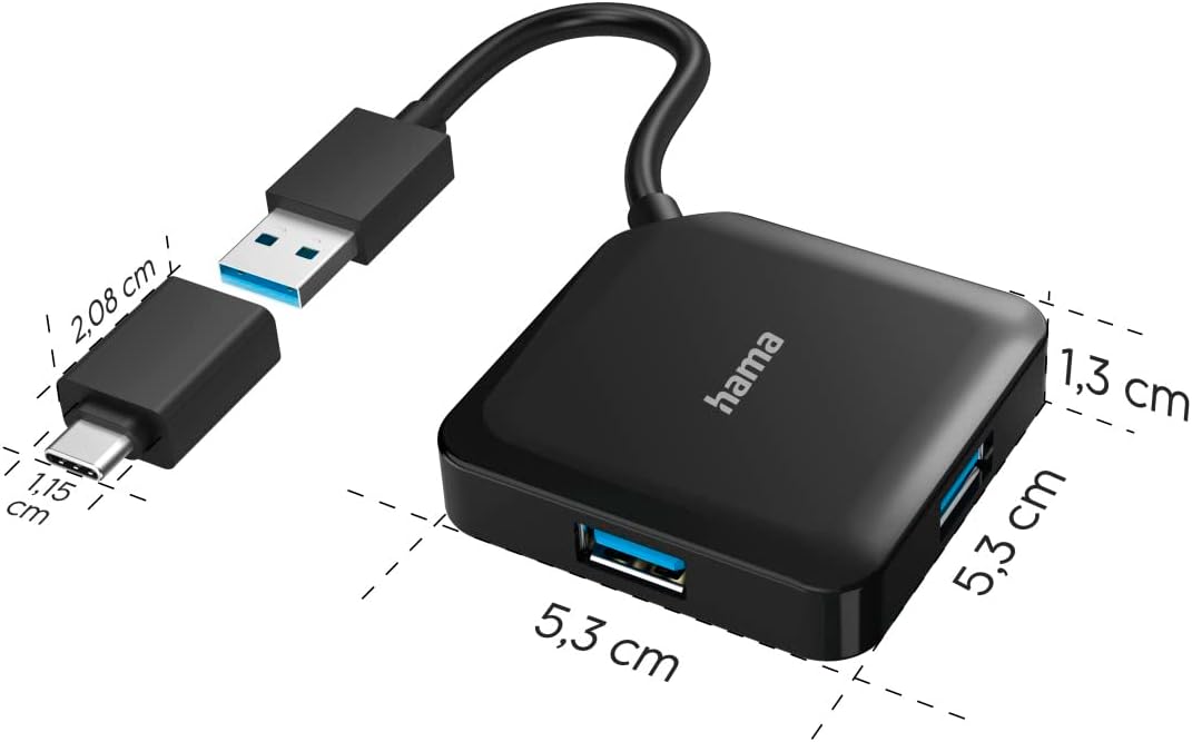 Thumbnail 1 de Hama Hub USB 4 Ports USB 3.2 Gen1 5 Gbit/s