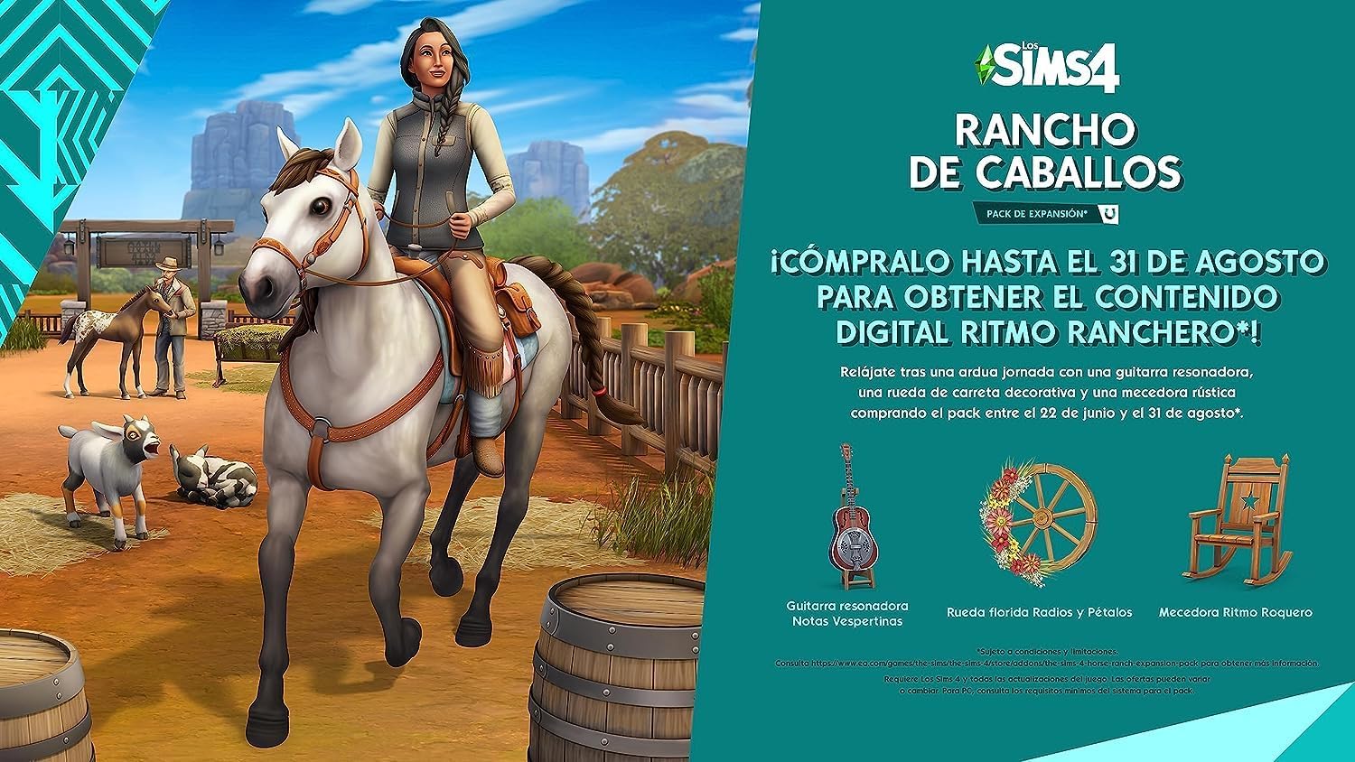 Detalle de The Sims 4 Horse Ranch Expansion Pack descarga