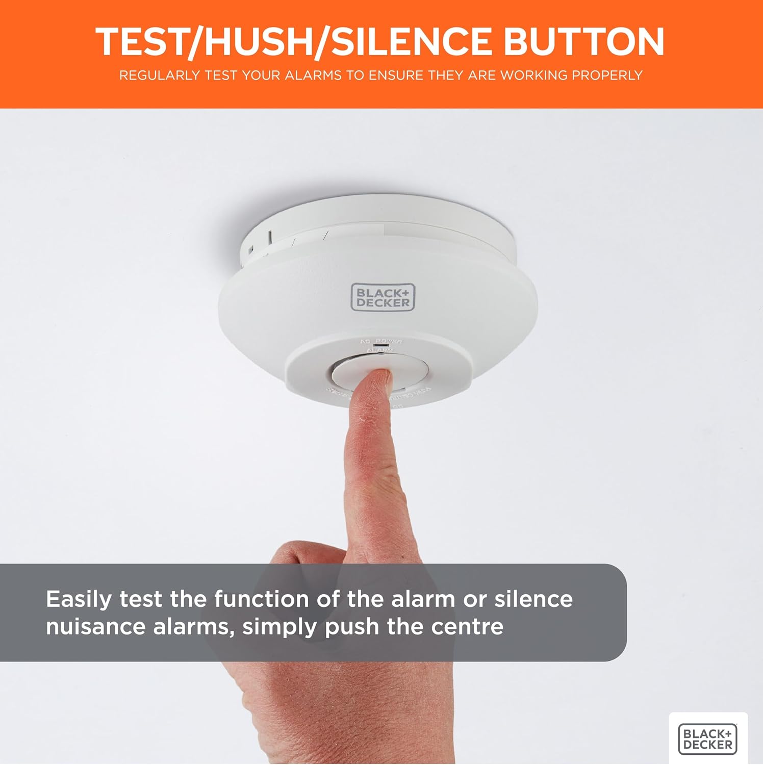 Detalle de BLACK+DECKER Mains Smoke Alarm 1 interlinked unit