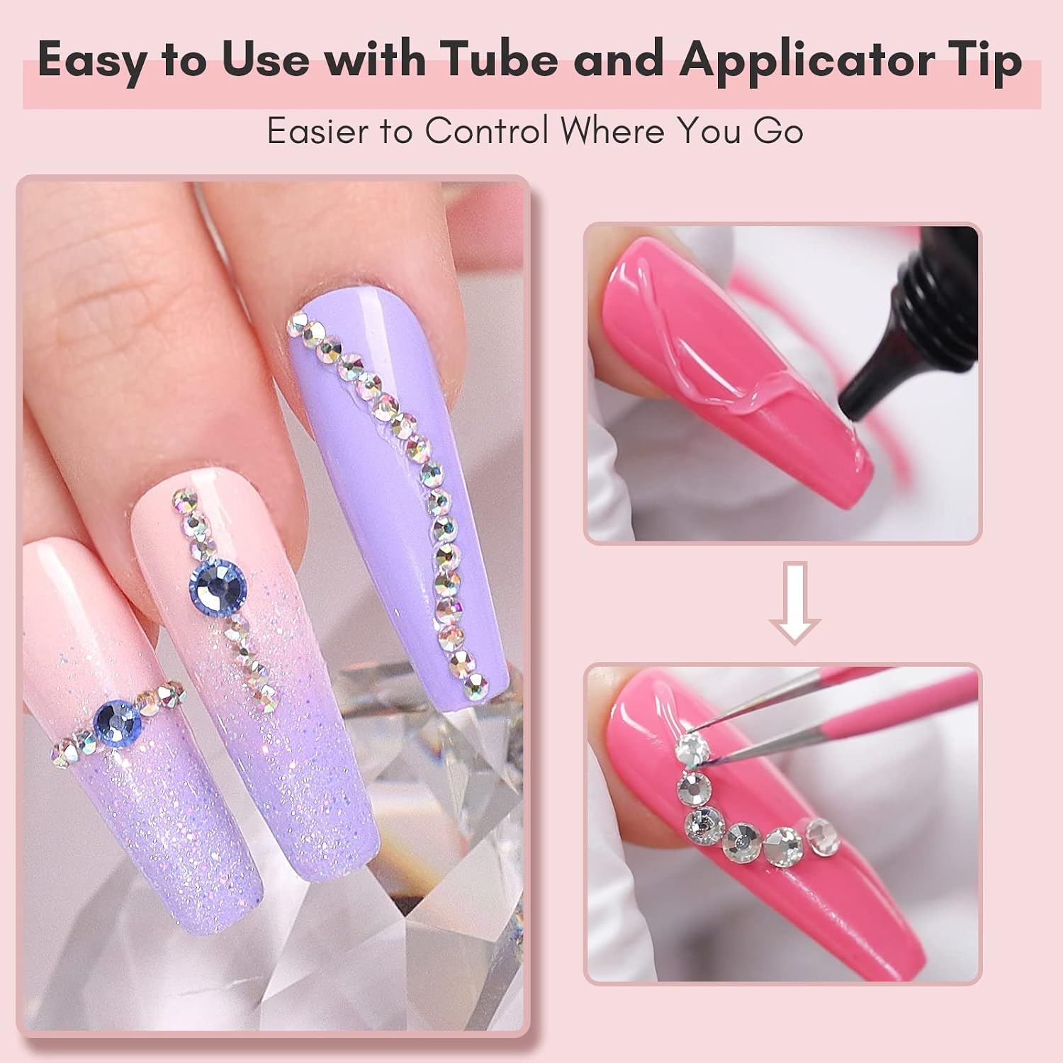 Detalle 2 de Makartt Rhinestone Gel 30 g Nagelkleber für Strass