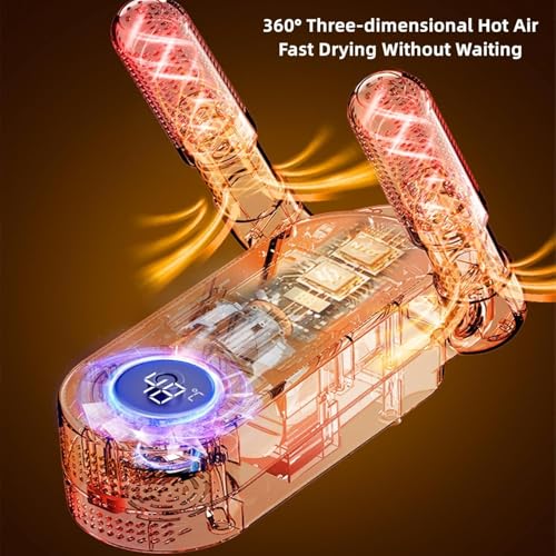 Detalle de YUET Boot Dryer, Shoe & Glove Dryer with Heat Blower — Portable, Foldable 360° Drying