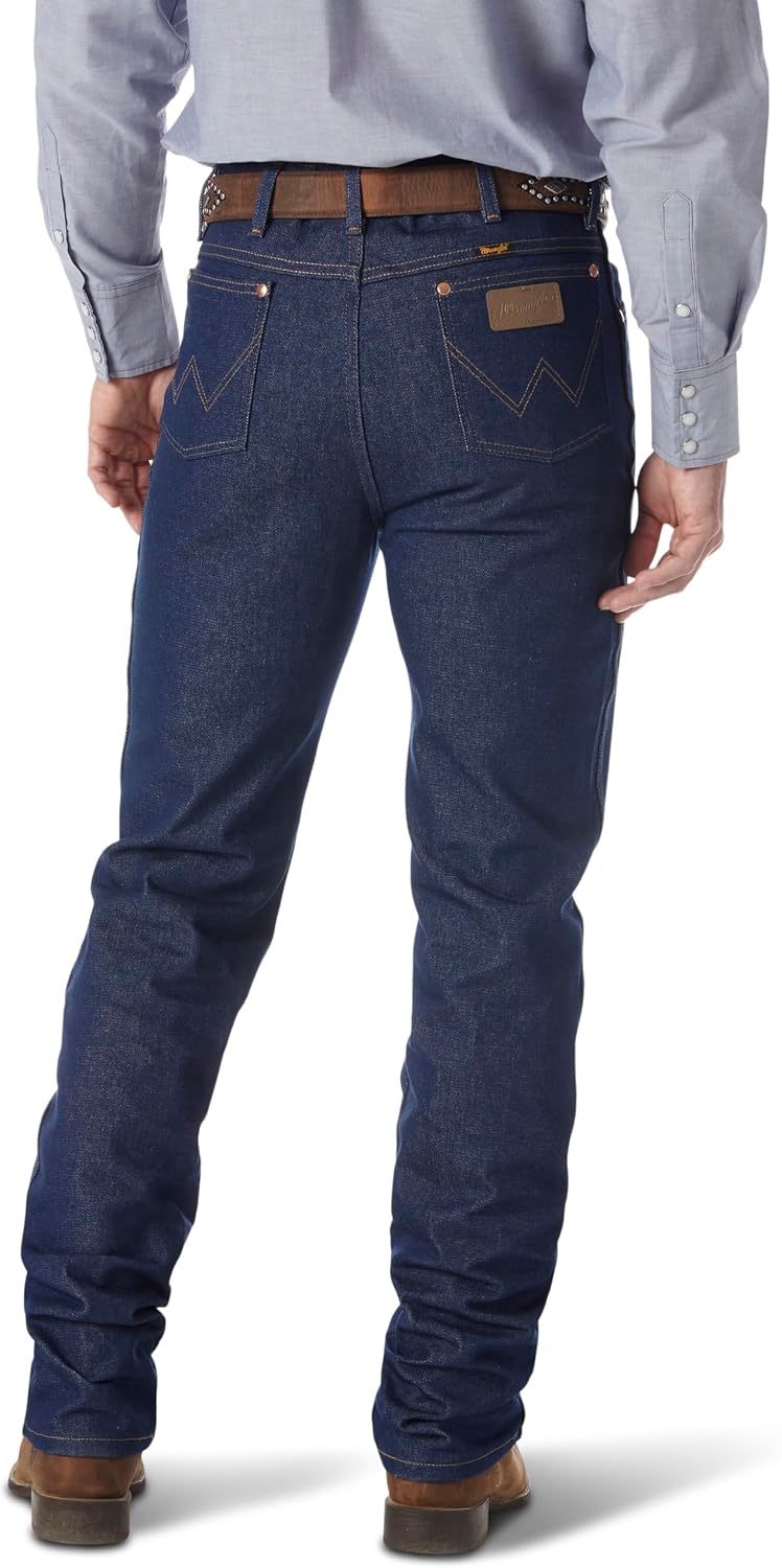 Detalle de Wrangler 0936 Cowboy Cut Slim Fit-jeans för herr med klassisk femficksdesign
