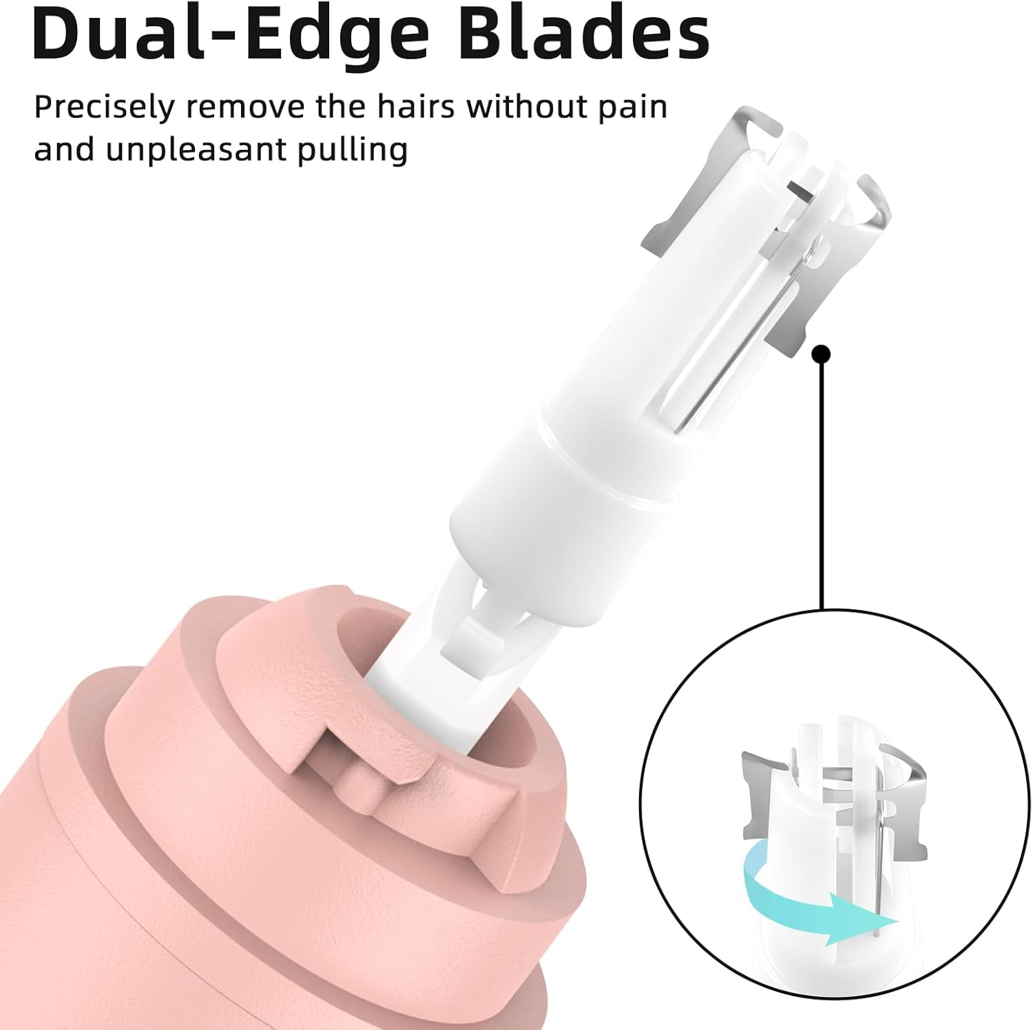 Detalle de Nose Hair Trimmer Rechargeable Cordless – Painless Ear and Eyebrow Trimming Tool