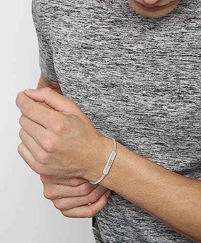 Detalle 1 de BOSS ALEK Pulsera de acero inoxidable, plata