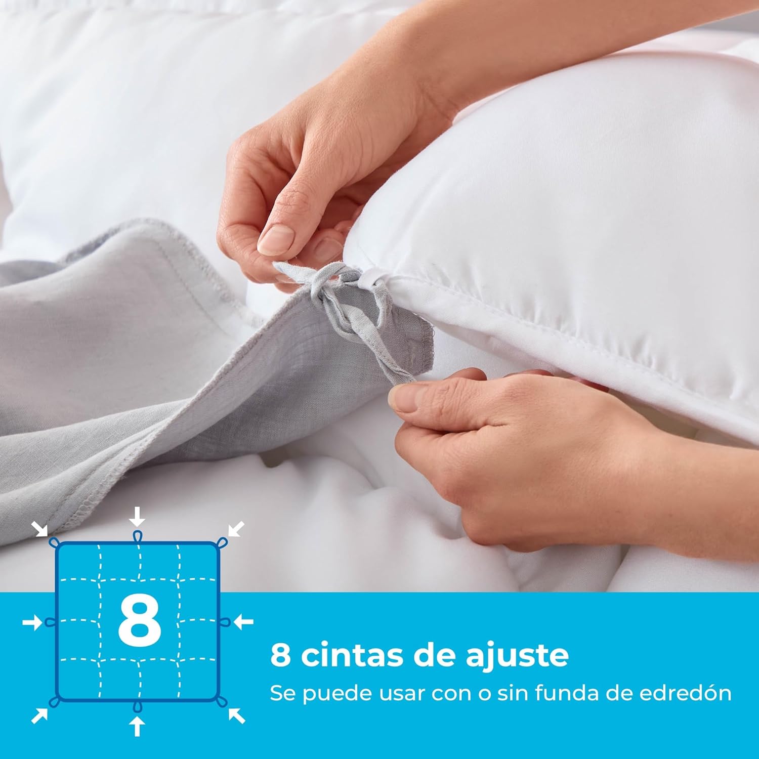 Thumbnail 4 de Linenspa Edredón Nórdico Microfibra 4 Estaciones 🌙 150x240cm