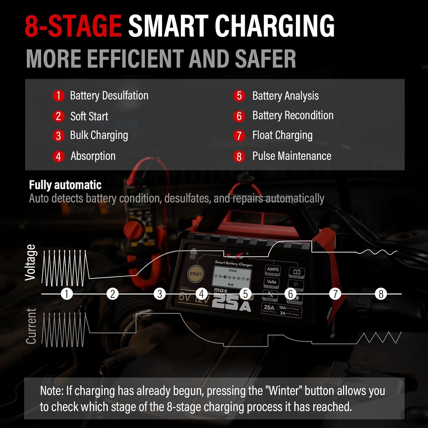 Thumbnail 5 de TowerTop 25A Pro+ 6V/12V Smart Charger