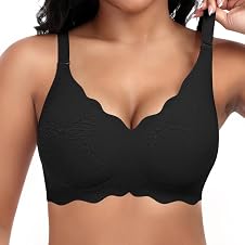 Detalle de Jiuday Damen BH ohne Bügel, Soft Push Up