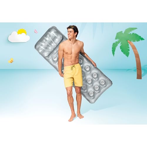 Detalle 2 de Intex 58894EU Colchoneta Hinchable 18 Vasos 188x71 cm con Almohada