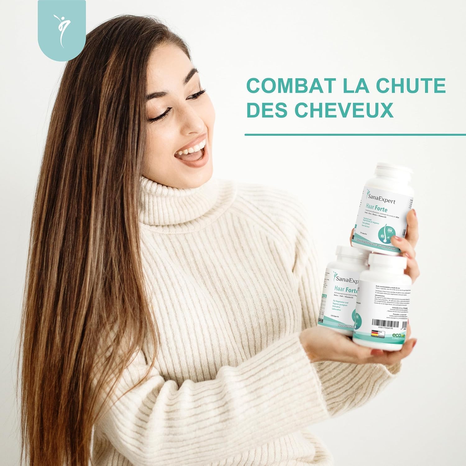 Detalle de SanaExpert Haar Forte 120 capsules véganes