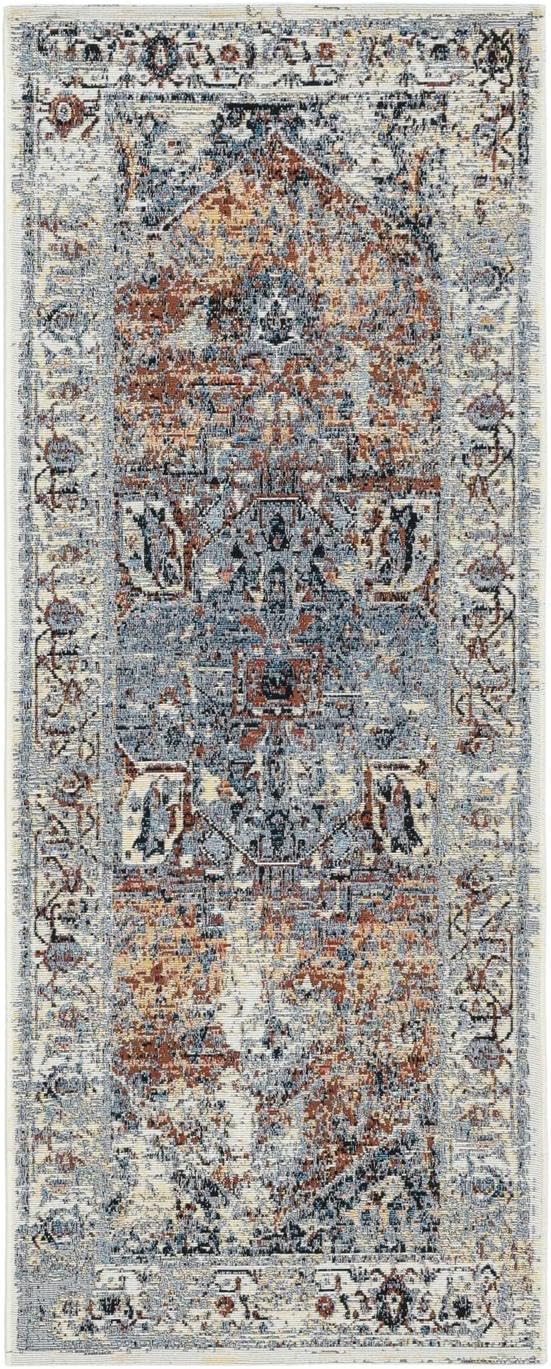 Thumbnail 6 de RugVista Celia Oriental Indoor/Outdoor Rug, 200 x 300 cm, Low Pile, Blue/Multi