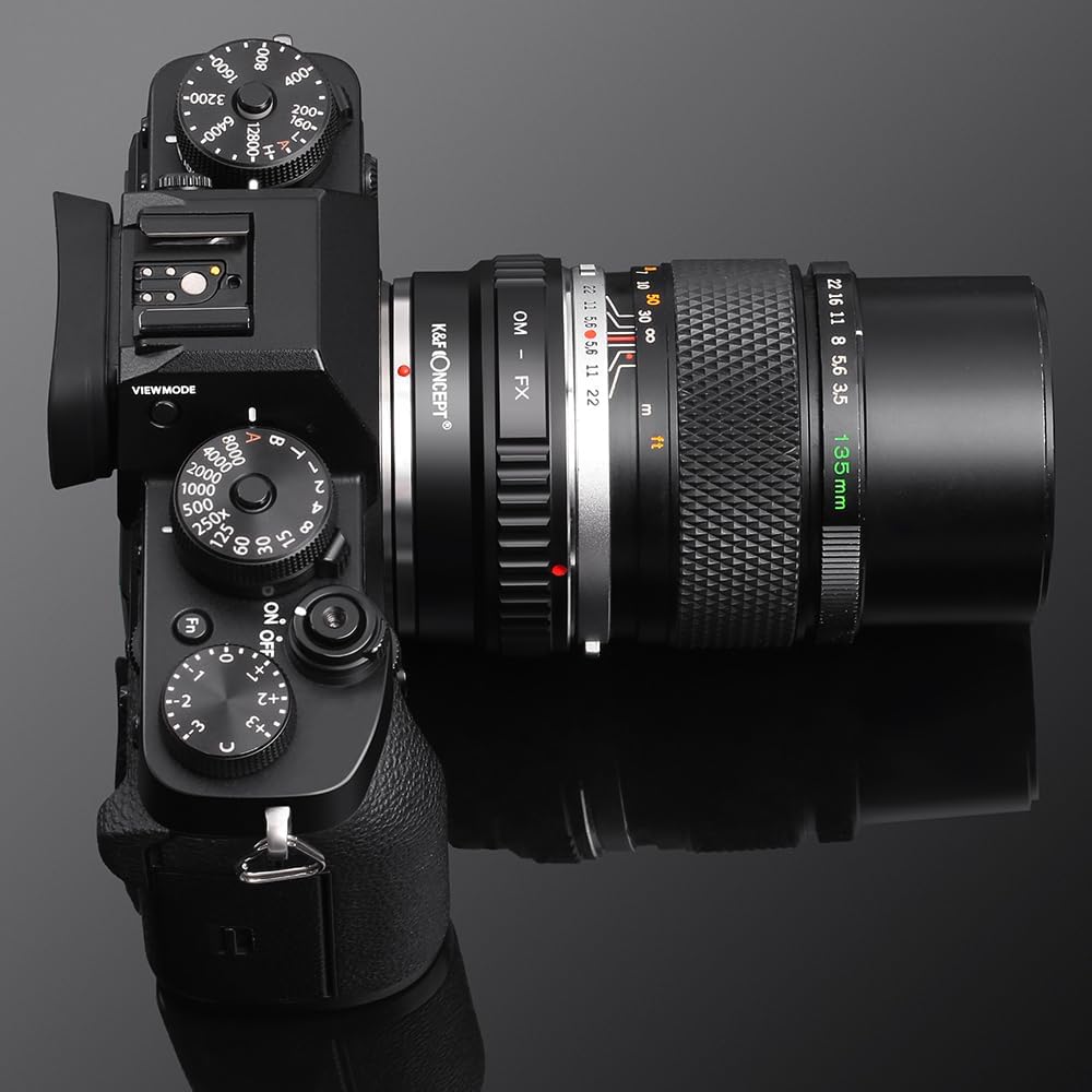 Detalle de K&F Concept OM to FX Camera Mount Adapter: Olympus OM to Fuji X for X-Series