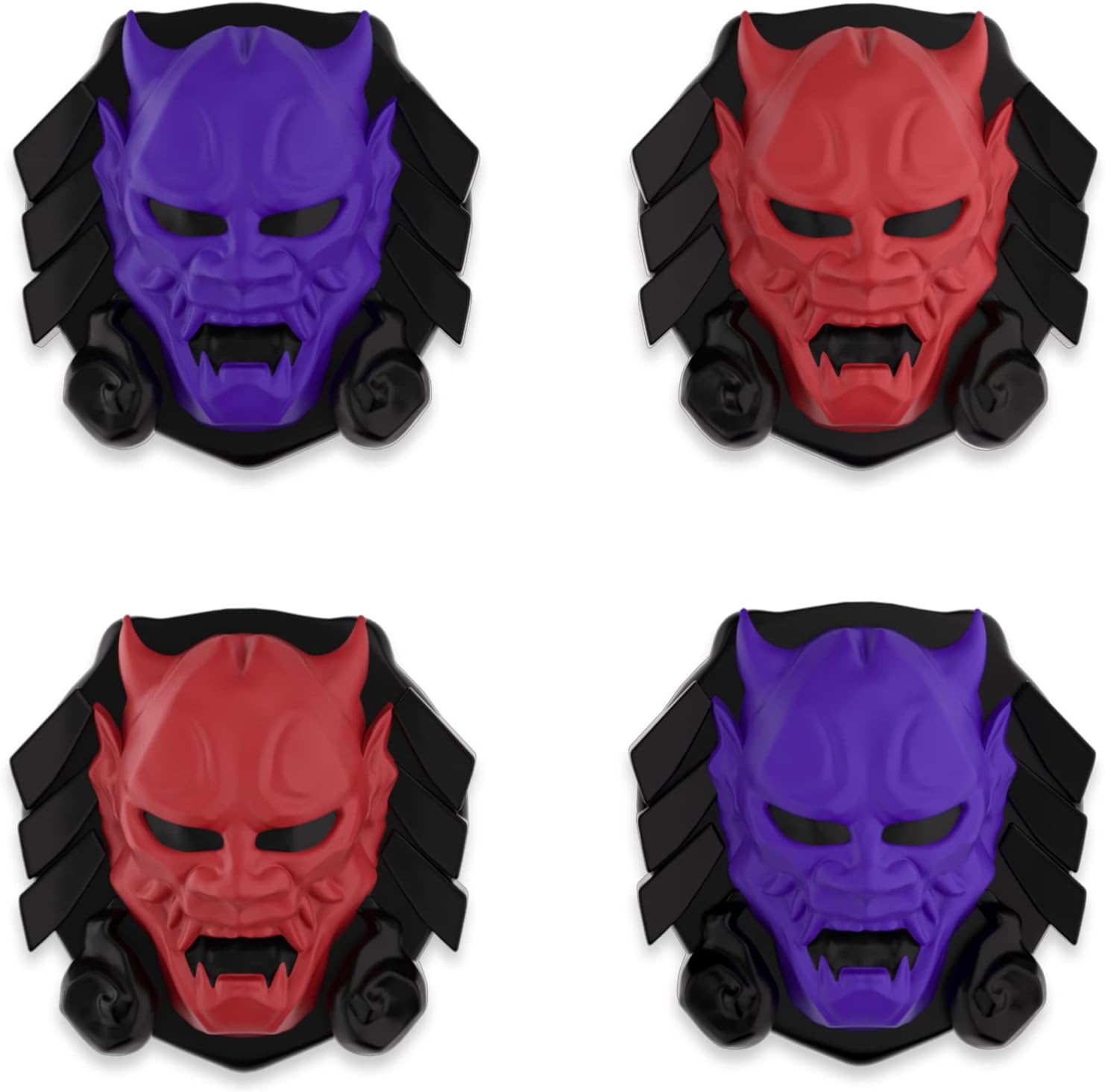 Detalle de PlayVital Oni Demons Thumb Grip Caps for PS5/4, Xbox Series X/S & Switch Pro Controller