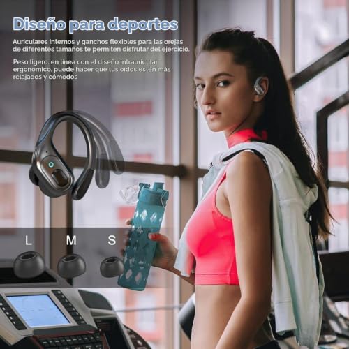 Detalle de HAOYUYAN Auriculares Inalámbricos Bluetooth 5.4 con Cancelación de Ruido, 75 Horas de Reproducción y IPX7