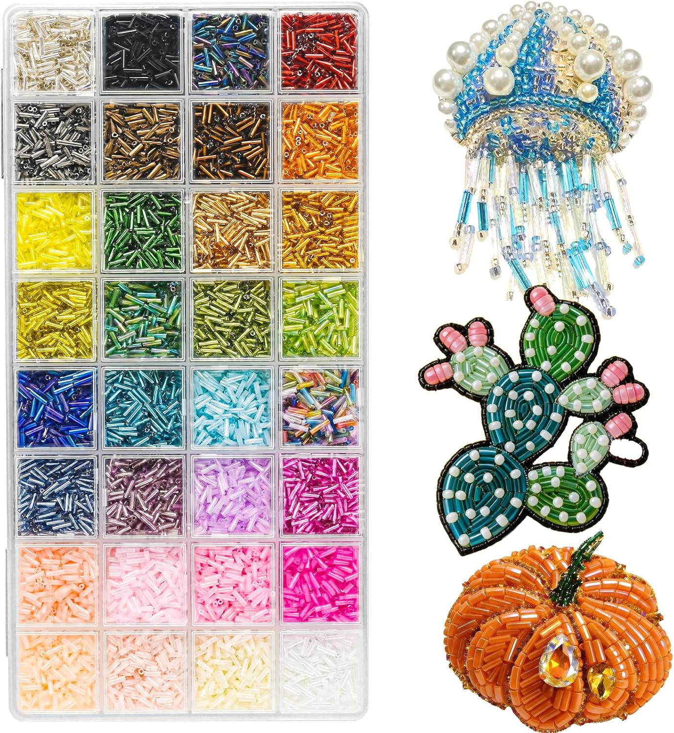 Thumbnail 1 de VvLons Glass Bugle Beads 7mm