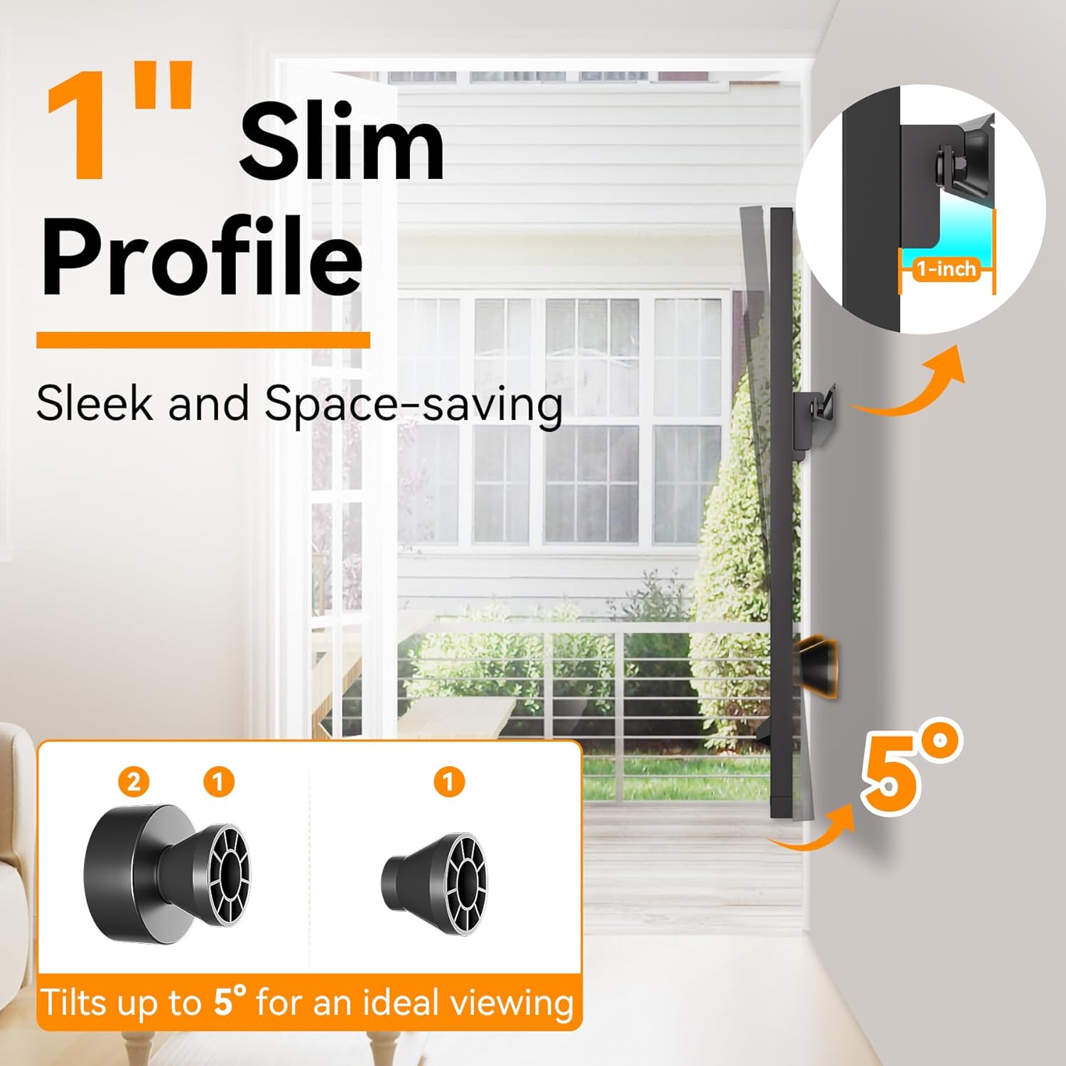 Thumbnail 4 de Aetubree No Drill TV Wall Mount 55 inch