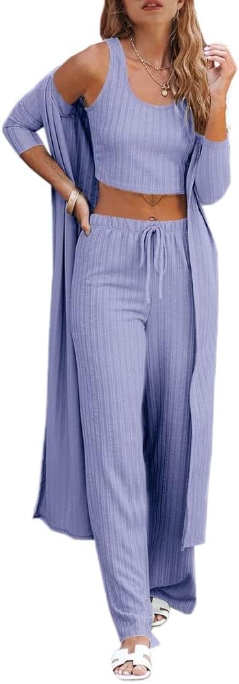 Thumbnail 6 de Fessceruna 3-Piece Knit Loungewear Set for Women