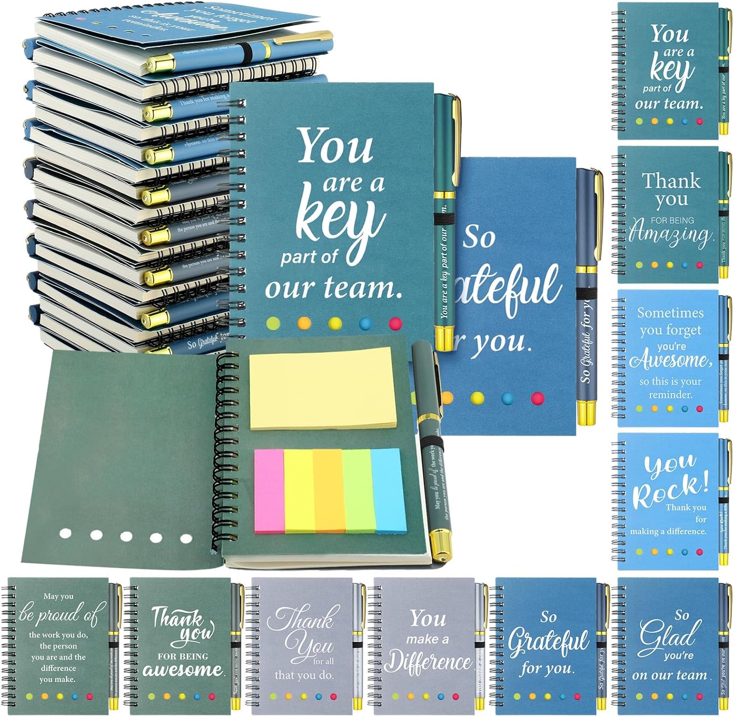 Thumbnail 6 de Zhanmai 30 Sets Bulk Spiral Notebooks 4.5x5.5📓