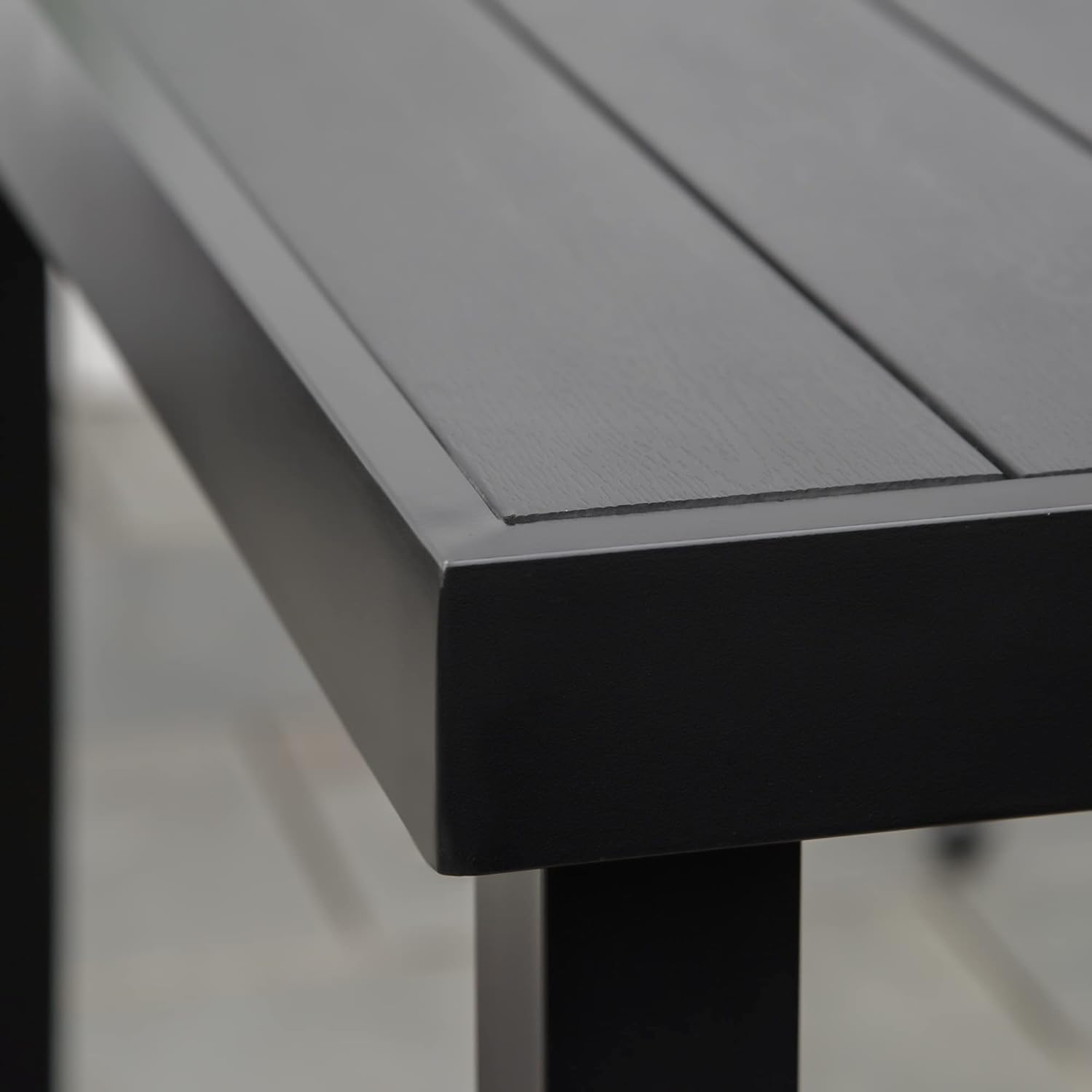 Thumbnail 6 de Outsunny Table à Manger de Jardin pour 6 Personnes — Table extérieure en Aluminium, 140 × 90 × 74 cm, Noir
