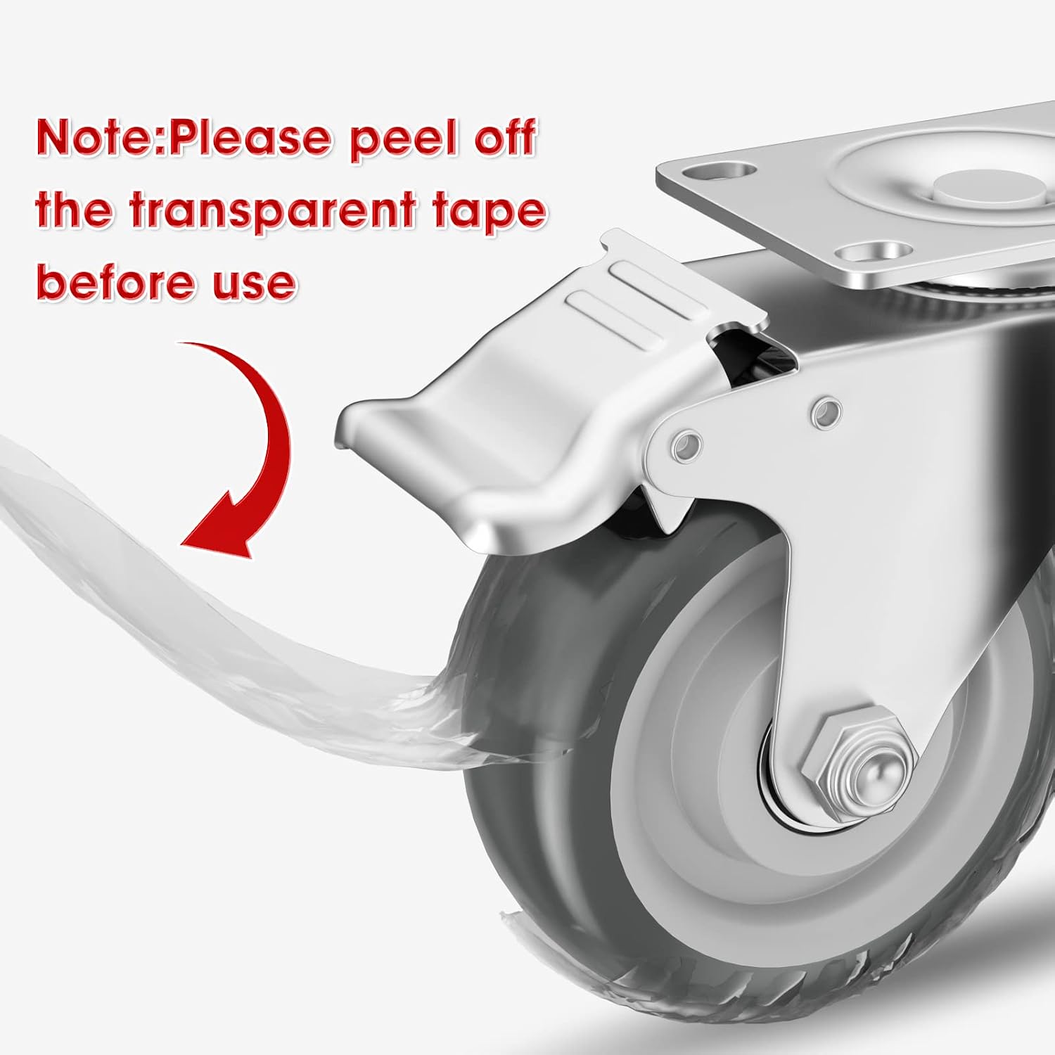 Detalle 2 de CLOATFET Swivel Plate Casters 4-inch