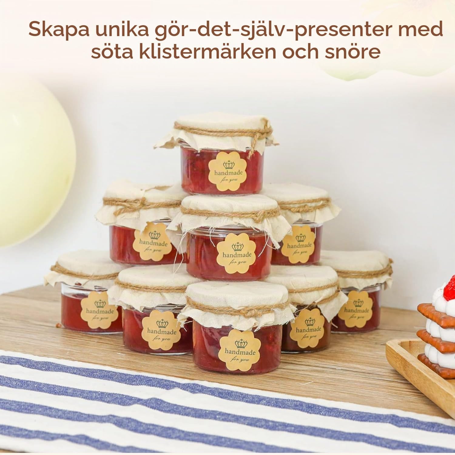 Detalle 2 de ComSaf glasburkar 120 ml med tvådelade skruvlock, 16-pack