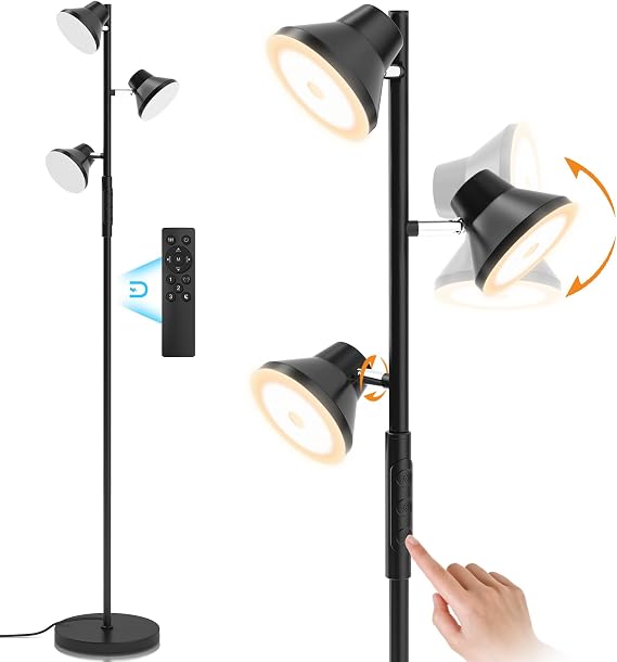 Detalle de SIBRILLE 2024 Lampara de Pie LED con Mando y 4 Temperaturas