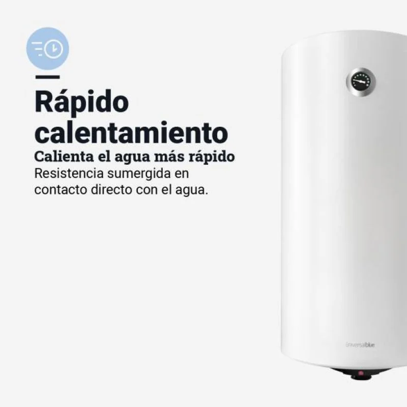Detalle de Universal Blue Niágara 3080: Termo Eléctrico Vertical de 80 L para hogares pequeños