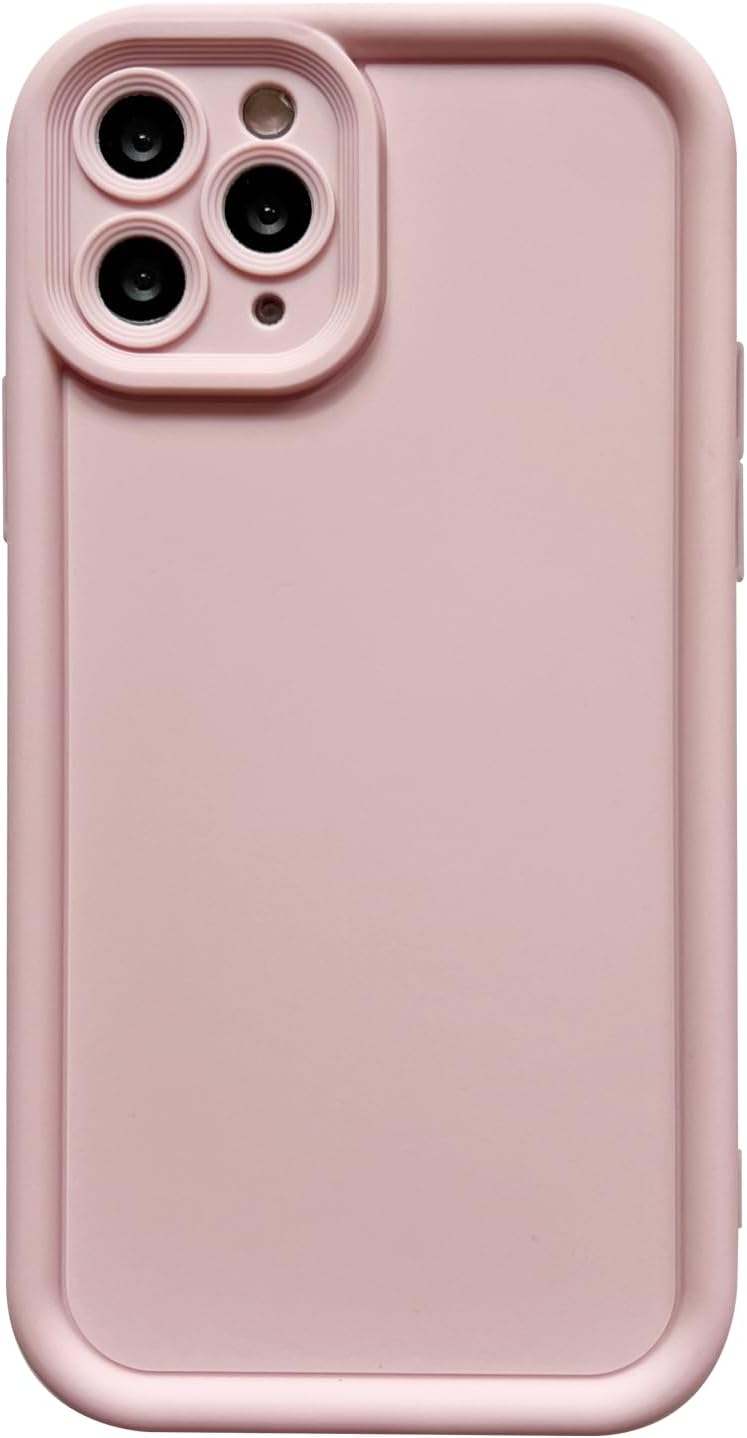 Detalle de Puxicu Slim Case for iPhone 11 Pro Max, Light Pink TPU with Camera Cover