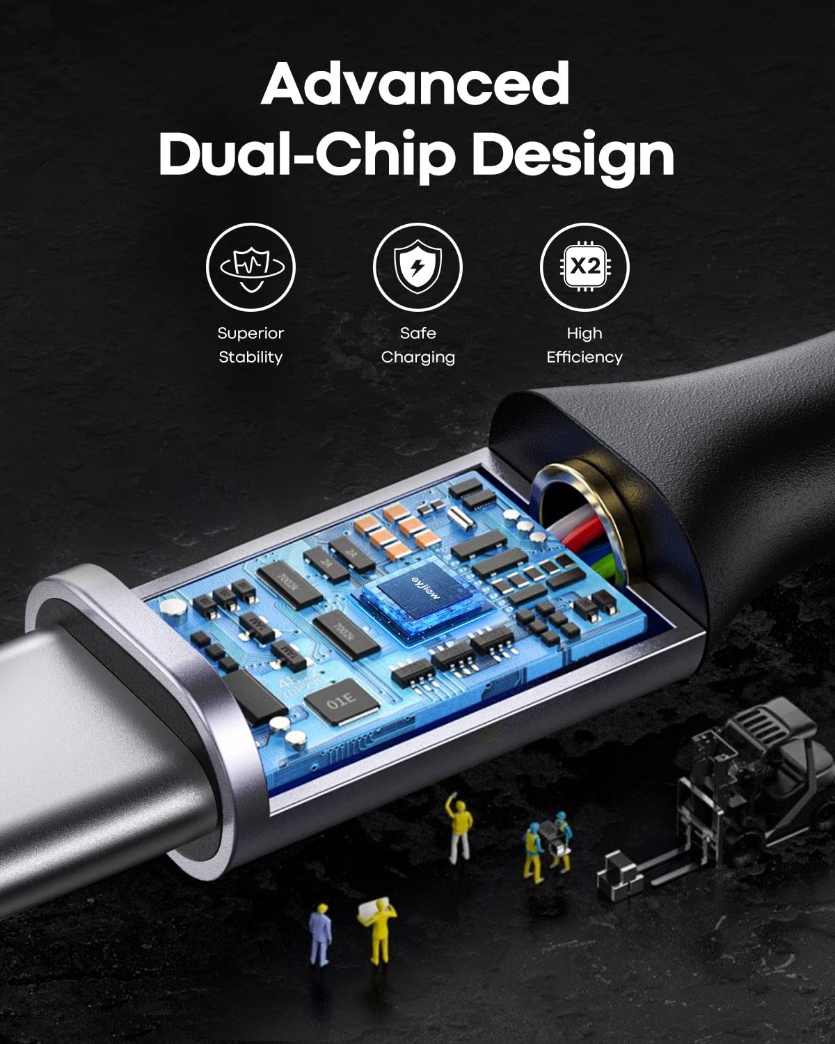 Detalle 2 de USB-C Ladekabel 5er Set 1 m mit 3 A