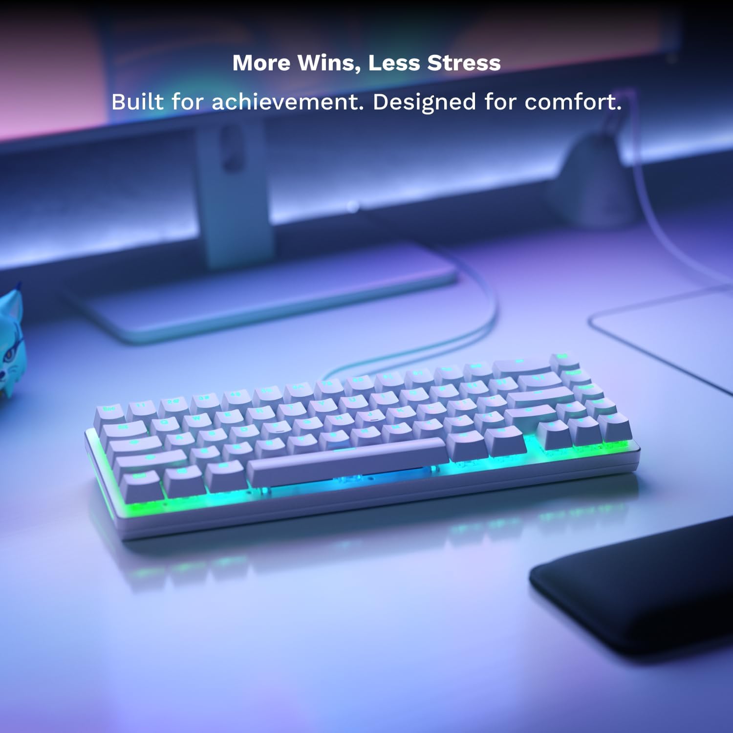 Detalle 2 de GLORIOUS GLO-GMMK2-65-RGB-W GMMK 2 Compact 65% Barebones Keyboard
