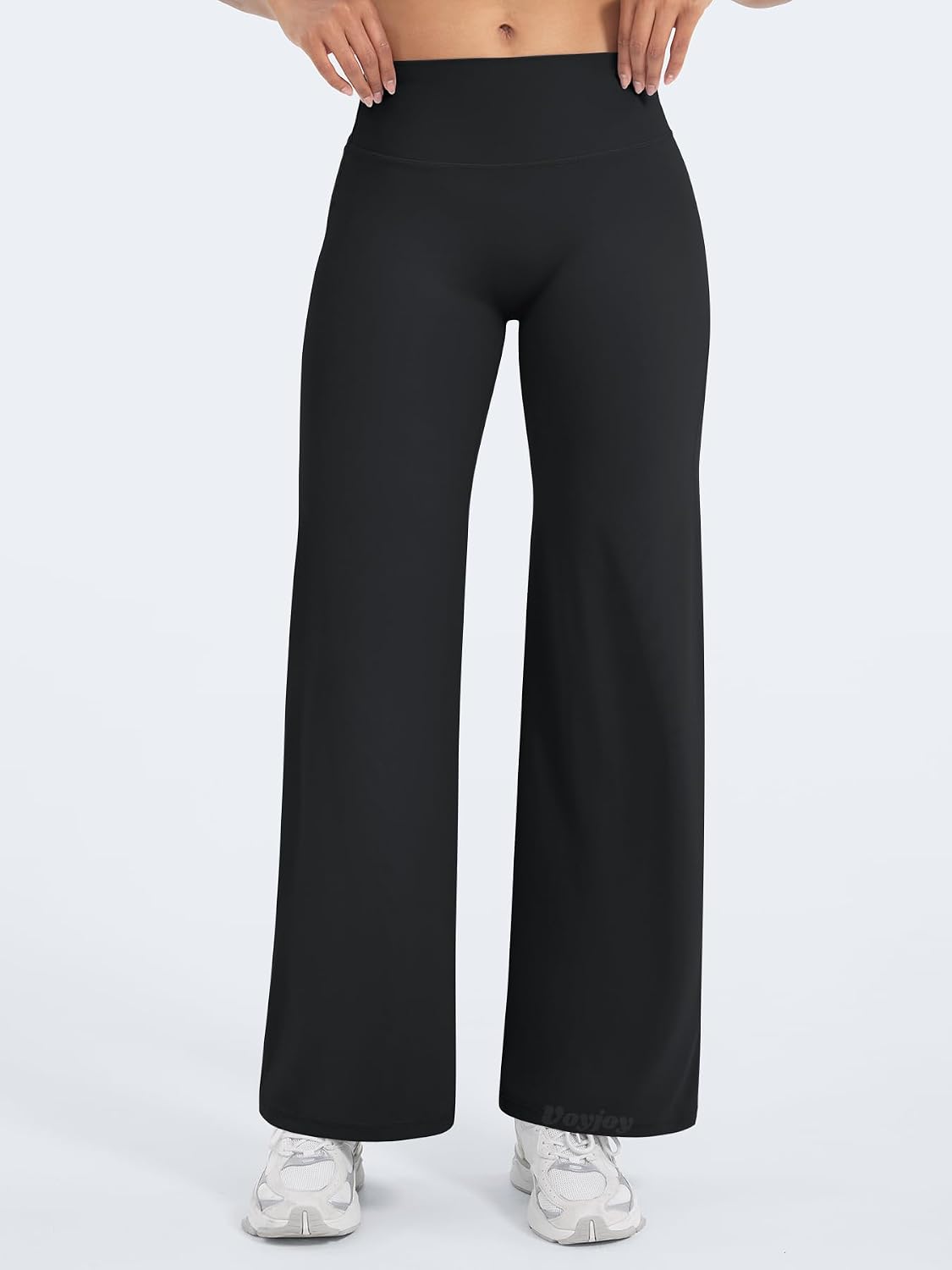 Thumbnail 4 de VOYJOY Straight Leggings Bottoms for Women: High-Waisted, Buttery Soft Wide-Leg Pants