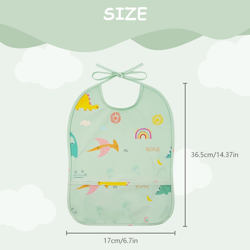 Thumbnail 1 de HOTUT Sleeveless Baby Weaning Bib – Soft, Waterproof Feeding Bib with Crumb Pocket