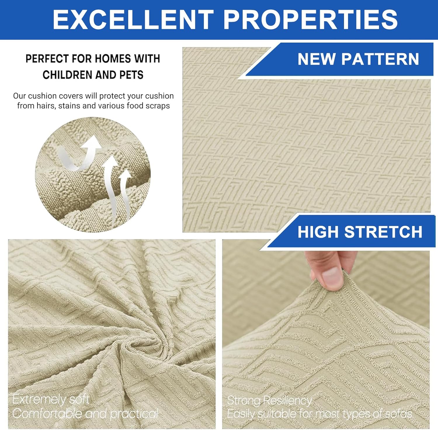 Thumbnail 2 de Ystyle Housse De Chaise 6 Pièces 48‑70 cm